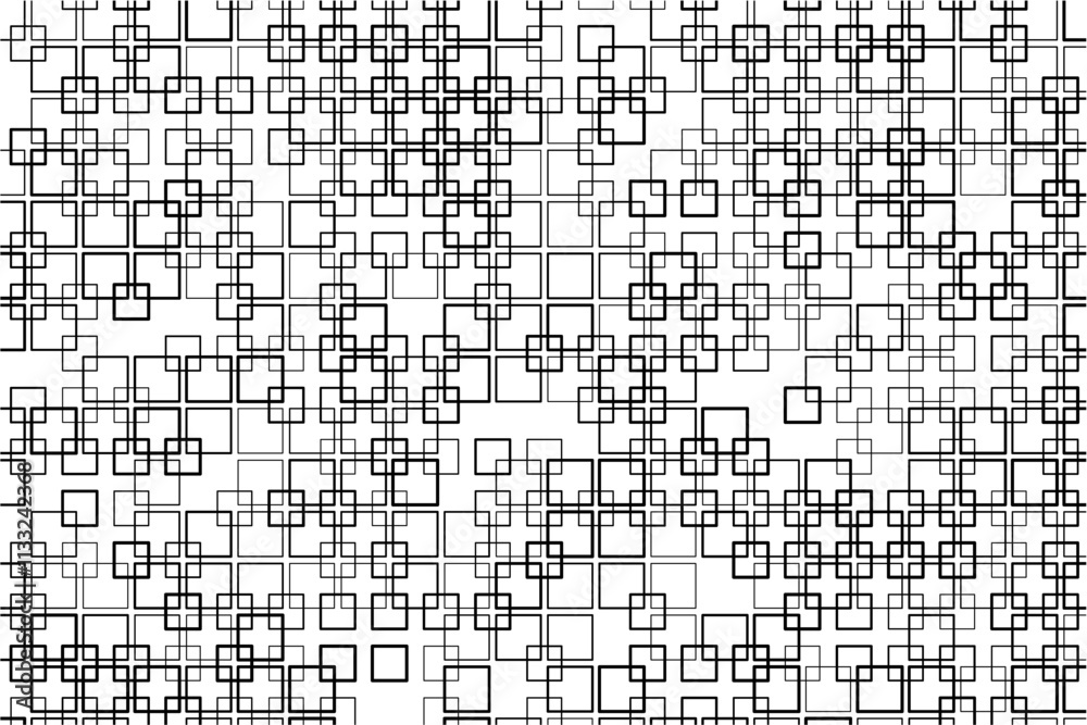 Fototapete dynamic square intersections form a bold, geometric design pattern