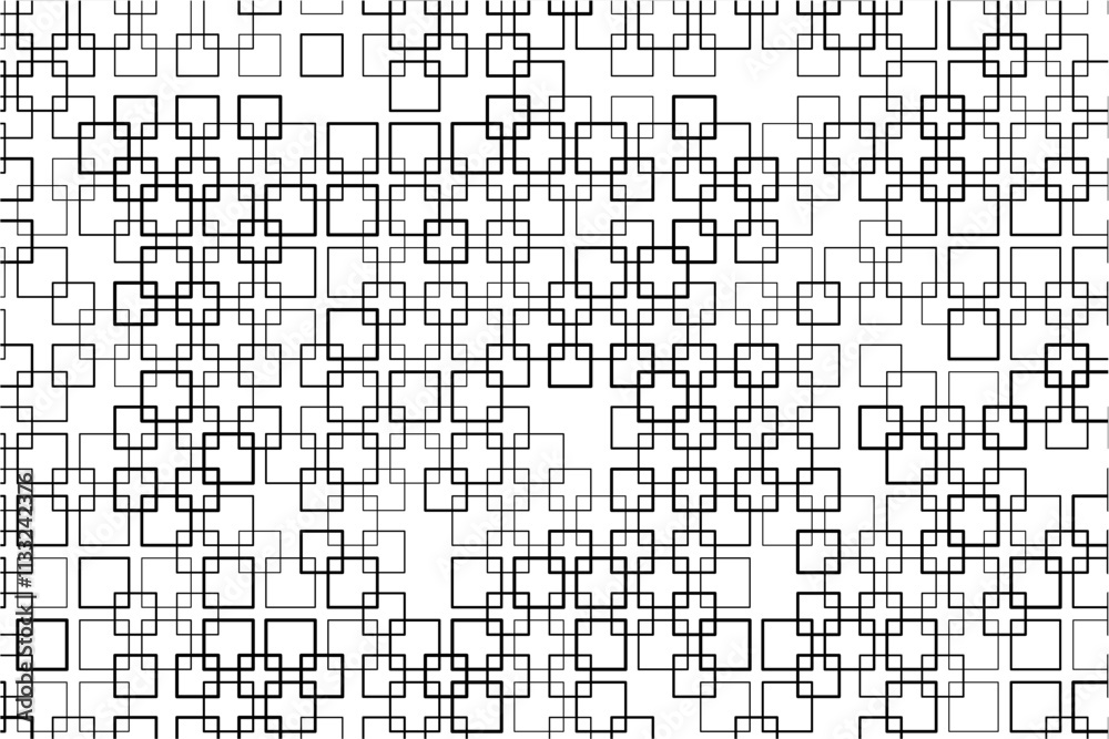 Aufkleber Dynamic square intersections form a bold, geometric design pattern