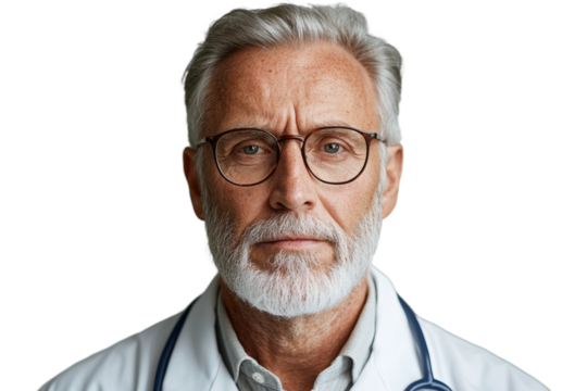 Experienced Doctor with Stethoscope Portrait