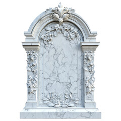 Fototapeta premium Elegant Marble Monument with Intricate Carvings