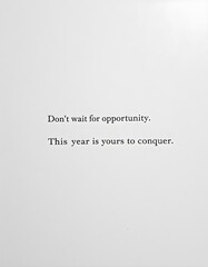 Fototapeta premium New Year 2025 motivational quote 