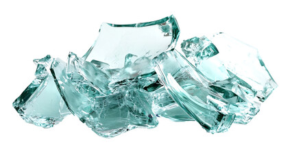 Fototapeta premium Cracked Glass Texture Background , Broken glass on transparent background