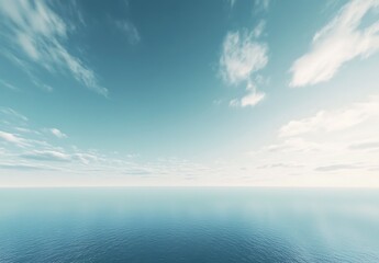 Obraz premium Blue sky with white clouds, winter background