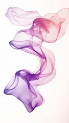 Obraz premium gradient tones, abstract flowing shapes, minimalist design Abstract colorful flowing fabric, swirl