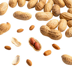 Obraz premium Peanuts on transparent background