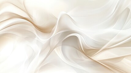 gradient tones, abstract flowing shapes, minimalist design Abstract grayscale flowing fabric wave