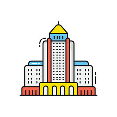 Obraz premium Los angeles vector icon