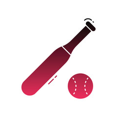 Baseball bat vector icon
