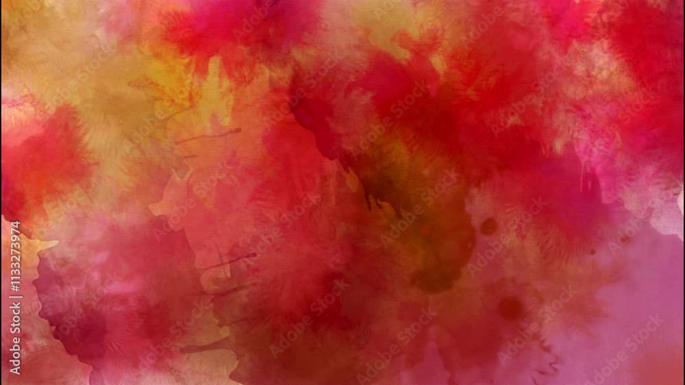 Sticker earth tones abstract ink painting 4k loop features layers of liquid ink animating on and off screen 