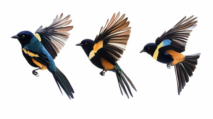 bird flyon isolated on a white background