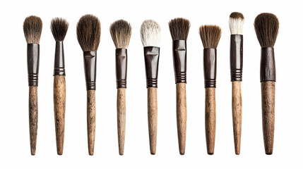 brusheson isolated on a white background