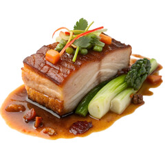Toothsome Red Cooked Pork Hng Sho Ru isolated