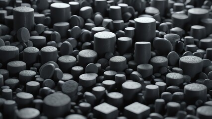 Obraz premium Dynamic 3D Cubes in an Abstract Geometric Design