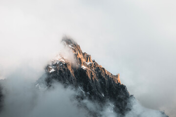 fog over the mountains