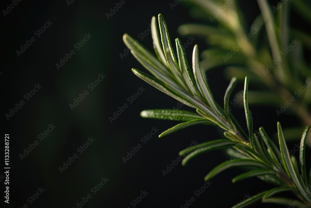 Poster close-up of a leaf with water droplets, suitable for use in illustrations about nature or science