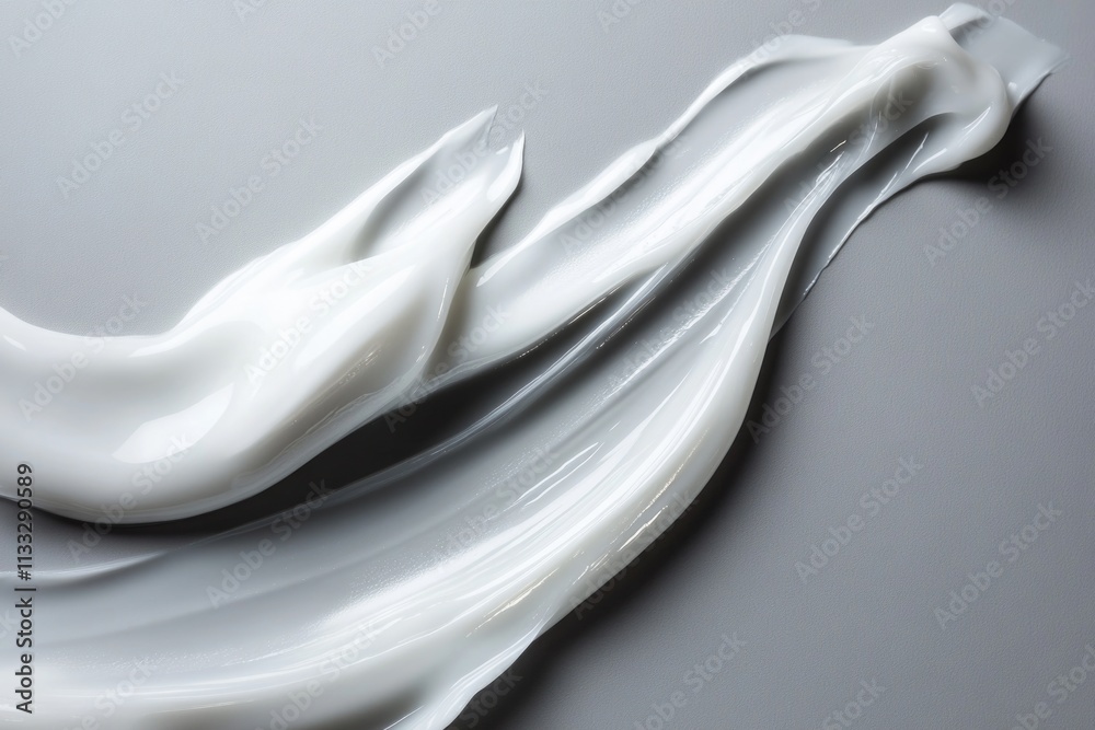 Poster close-up of white powder on a gray surface, suitable for science or laboratory uses