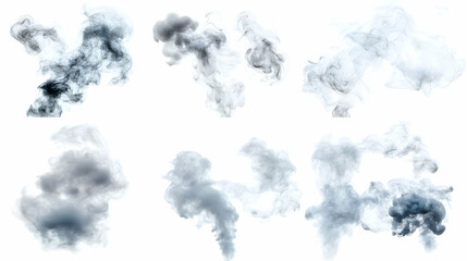 Fototapeta premium smoke transparenton isolated on a white background