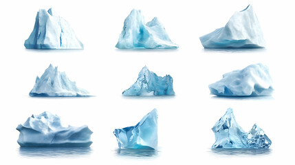 Obraz premium icebergon isolated on a white background
