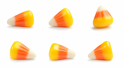 Fototapeta premium candy cornon isolated on a white background