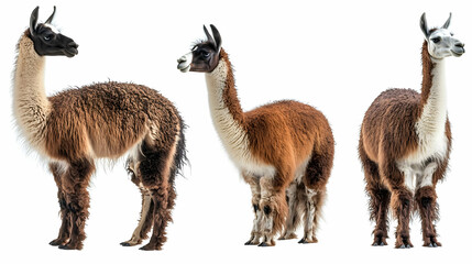Fototapeta premium llamaon isolated on a white background