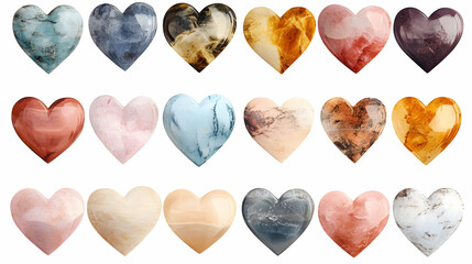 Fototapeta premium hearts imageon isolated on a white background