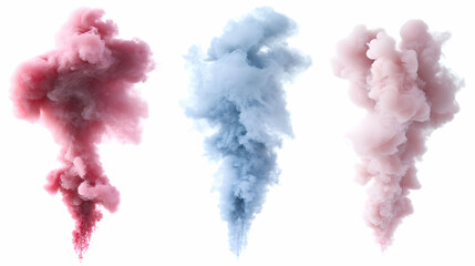 Fototapeta premium color smokeon isolated on a white background