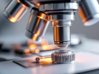 Microscope revealing hidden worlds of biological wonders in a lab setting during a bright and focused workday