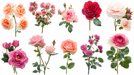 floral imageson isolated on a white background