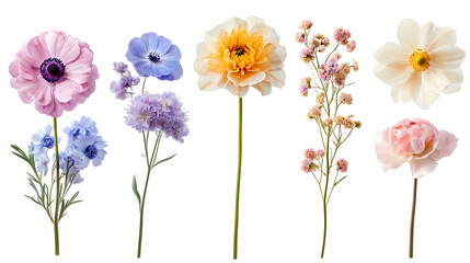 Naklejka premium boho flowerson isolated on a white background