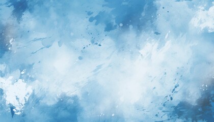 Obraz premium blue sky and clouds, watercolor, skyblue