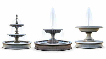 Fototapeta premium fountainon isolated on a white background