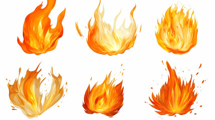clipart flameon isolated on a white background