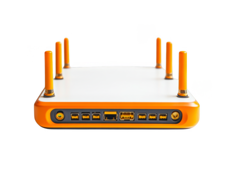 wireless network cable isolated