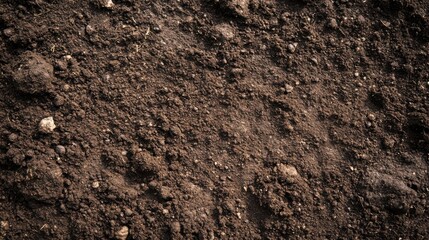 Rich, fertile soil ready for planting crops