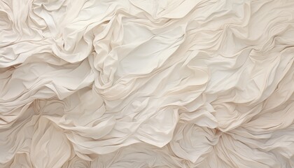 Obraz premium white satin fabric, wave fabric, crumple