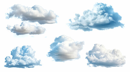 Naklejka premium heaven cloudson isolated on a white background