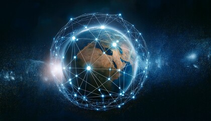 Luxurious office space with city skyline visible through glass walls