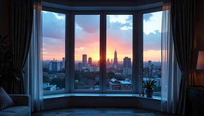 Fototapeta premium Window. The best image for inspiration on the latest trends in current seasonal designs.