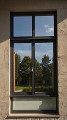 Fototapeta premium Window. The best image for inspiration on the latest trends in current seasonal designs.