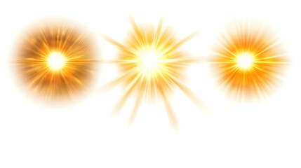 sunlight imageon isolated on a white background