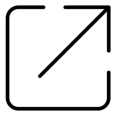 Share and Export Line Icon