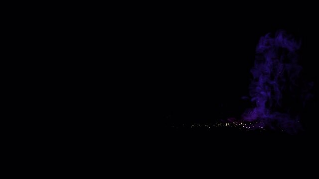 A Vibrant particle and smoke of Color and Light, perfect for opening text or logos. 4k Animation alpha ready