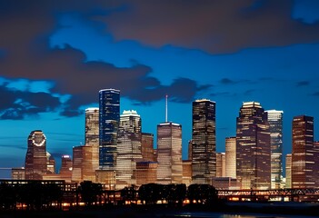 Naklejka premium Houston skyline