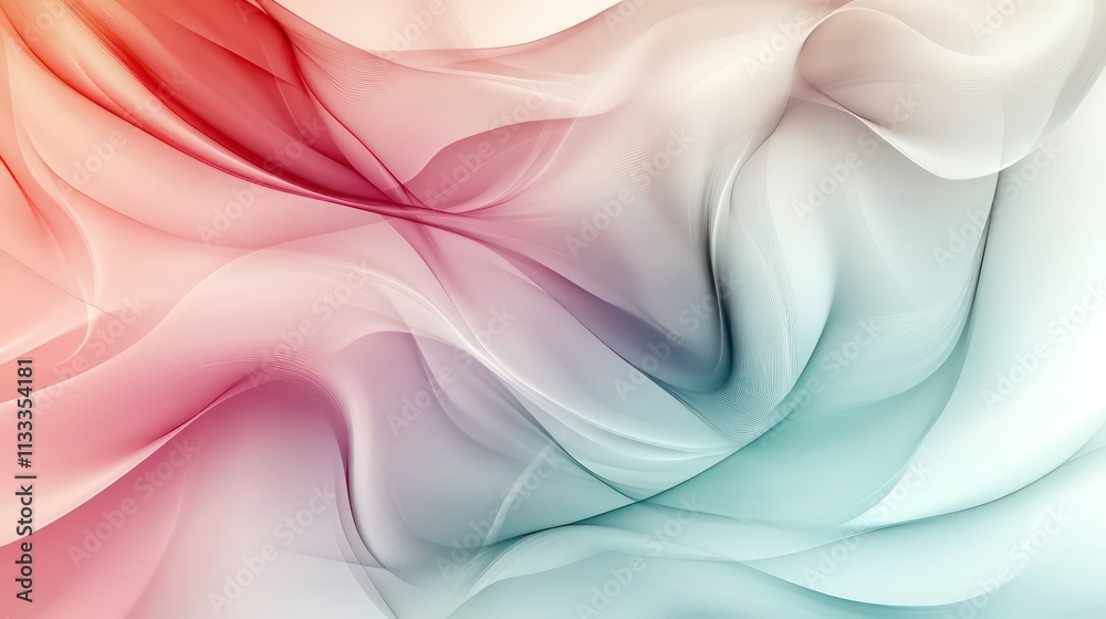 Aufkleber a smooth, abstract design with clean lines and soft color gradients in pastel tones.