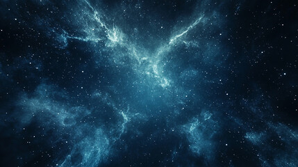 Obraz premium A mesmerizing depiction of deep space, showcasing cosmic clouds and twinkling stars.