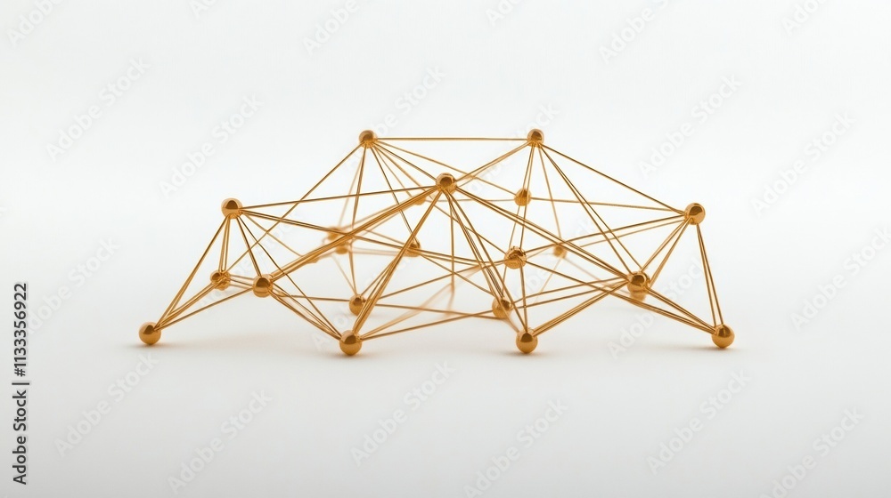 Poster design features an open network symbol with connecting lines, providing space for additional text or