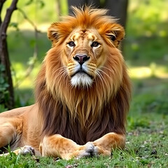 Fototapeta premium Nature lion animals beatiful