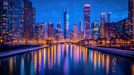 Fototapeta premium city at night