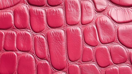 Obraz premium Close-up of Red Crocodile Skin Texture