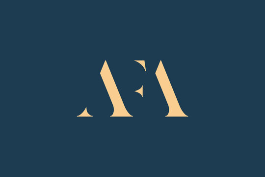 AFA abstract letter logo design. This logo is designed by three abstract letters.